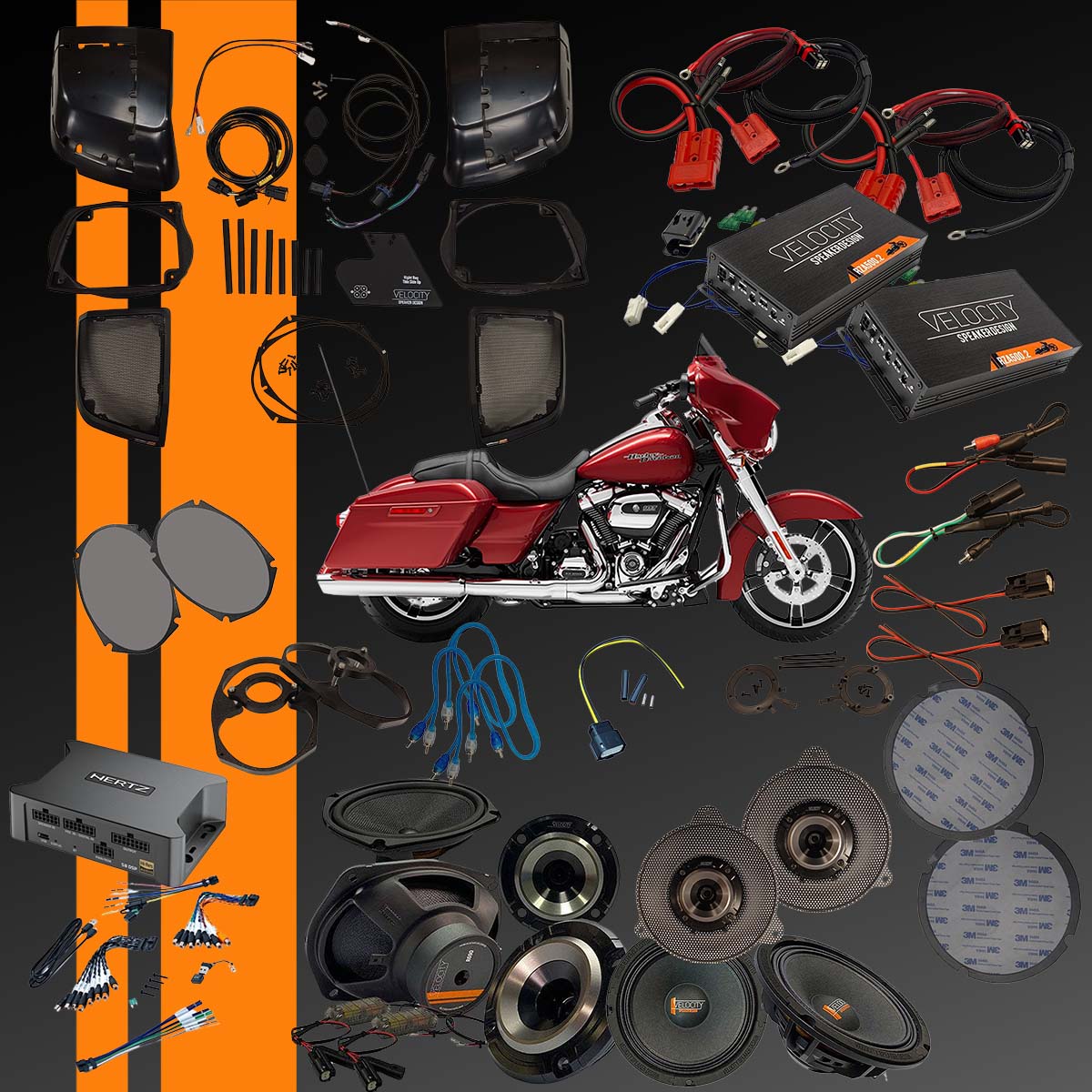 Overdrive speakers from Velocity for 2014-2023 Street Glide