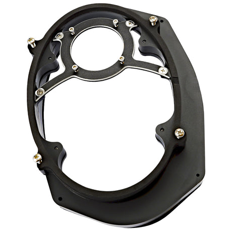 Harley 5x7 to 6x9 Speaker Adapter Kit, black in color, designed for Harley-Davidson Touring Models.