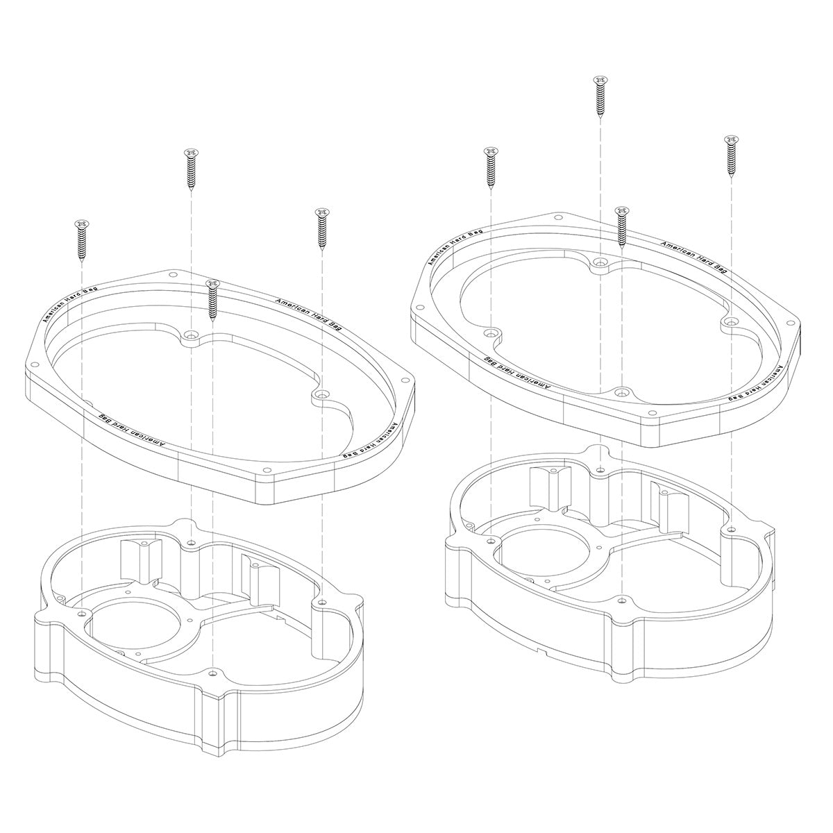 Detailed drawing of assembly for IP-14-5x7-6x9
