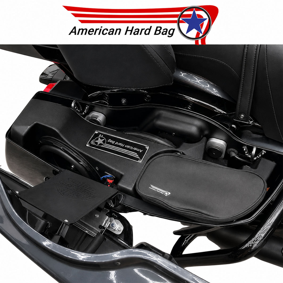 American Hard Bag Drop in sub with Hertz woofer, bag view