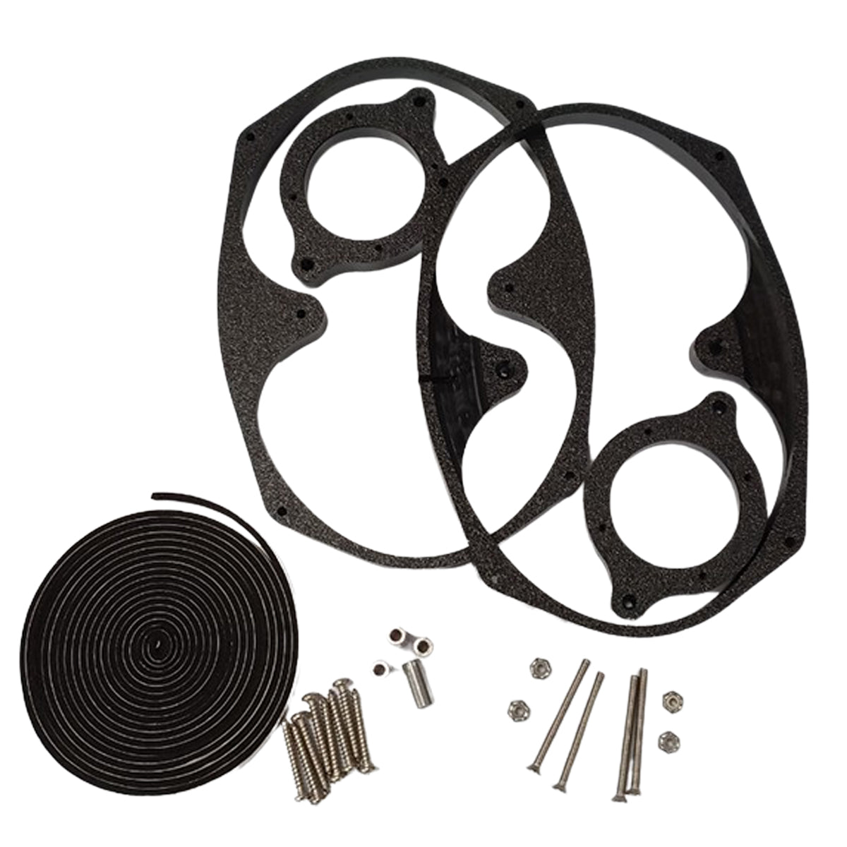 All the parts for the horn mounts for 2 6x9 speakers