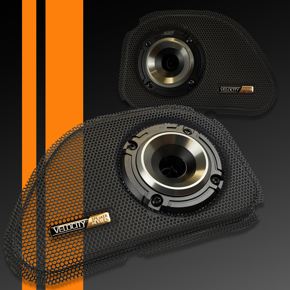 Hero 1998-2013 Road Glide Fairing Grills with Velocity Horns