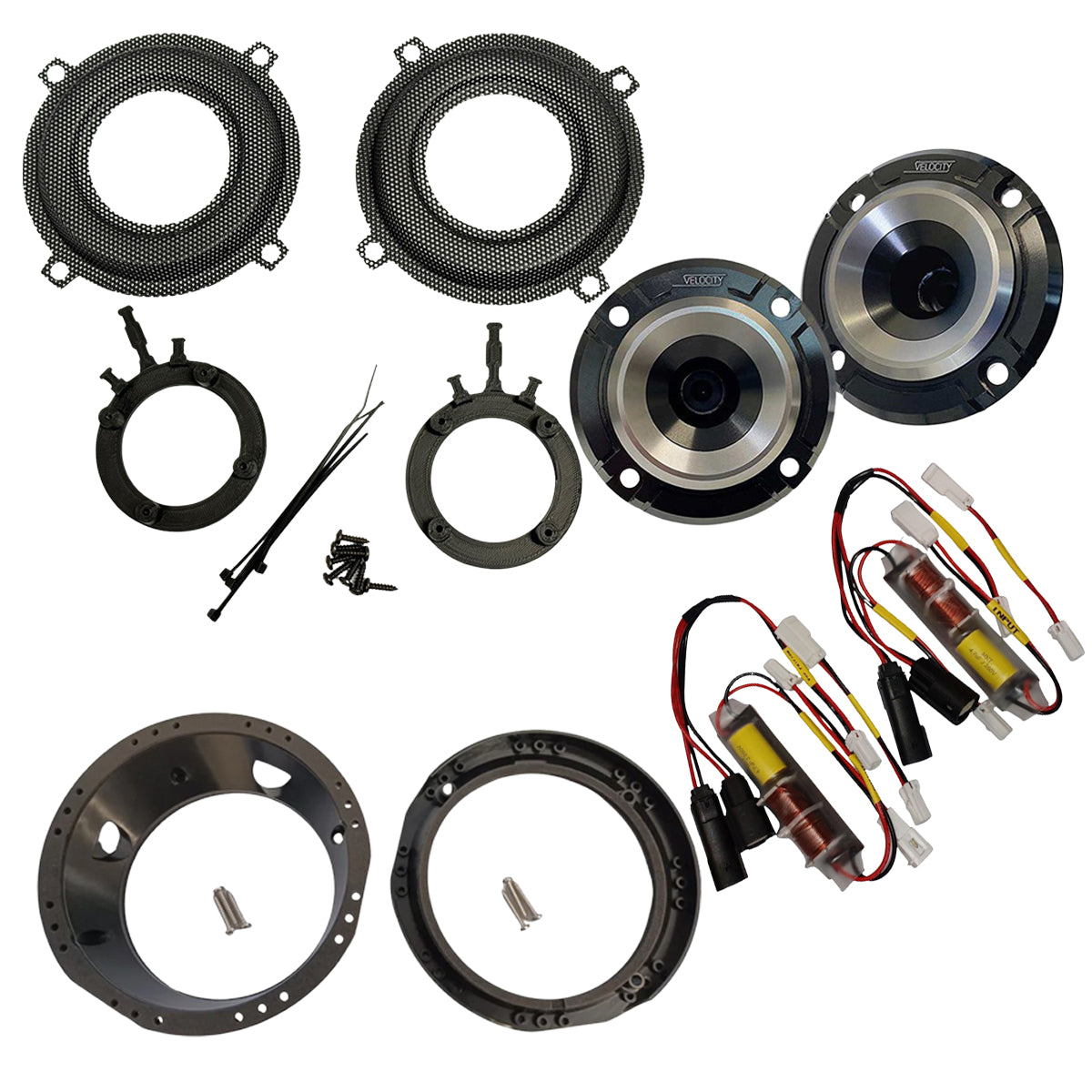 Parts list of RZ75H-SG-13 grill and horn kit for 13-down street glide