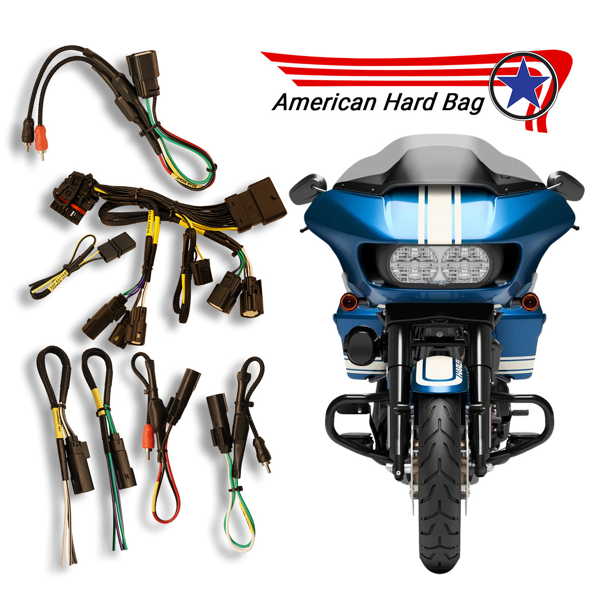 Radio t-harness for harley touring baggers 2014-2023