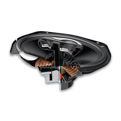 Hertz sx690 American Hard Bag, Harley motorcycle audio system Kit with speakers, amplifiers and Radio SoundStream Display Compatible with Select 2014+ Road Glide, Street Glide, Ultra & CVO Motorcycles, Harley-Davidson