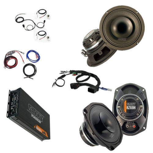 street glide road glide rzh equip American Hard Bag, Harley motorcycle audio system Kit with speakers, amplifiers and Radio SoundStream Display Compatible with Select 2014+ Road Glide, Street Glide, Ultra & CVO Motorcycles, Harley-Davidson