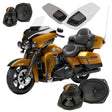 Ultra over lid2 American Hard Bag, Harley motorcycle audio system Kit with speakers, amplifiers and Radio SoundStream Display Compatible with Select 2014+ Road Glide, Street Glide, Ultra & CVO Motorcycles, Harley-Davidson
