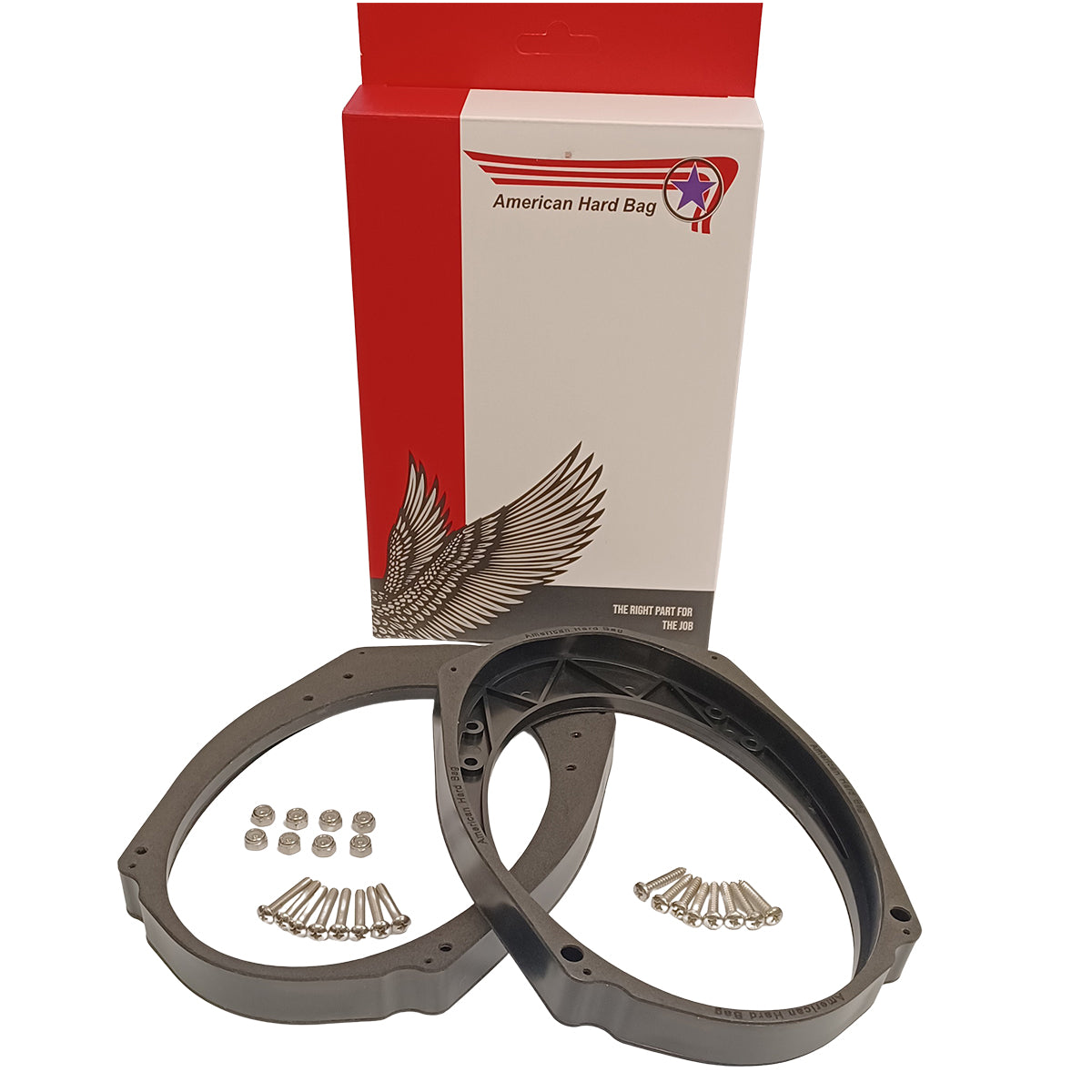 Harley 5x7" to 6x9" Speaker Adapters for Saddlebag Lids 98-13