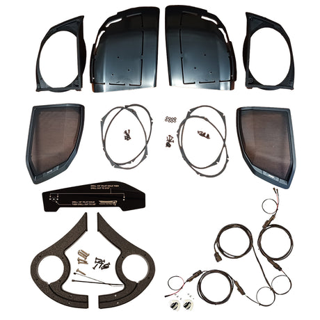 American Hard Bag cut in kit with backbone harness and tweeter bridge