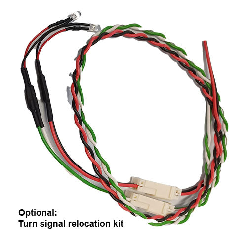 "Turn Sign Relocation kit, Harley motorcycle audio system Kit Compatible with Select 2014+ Road Glide, Street Glide, Ultra & CVO Motorcycles"