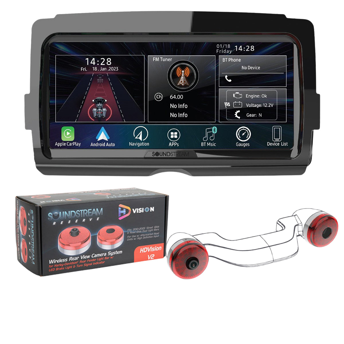 SoundStream Reserve  PPI Radio V2 for 2014-2023 Harley Touring Baggers