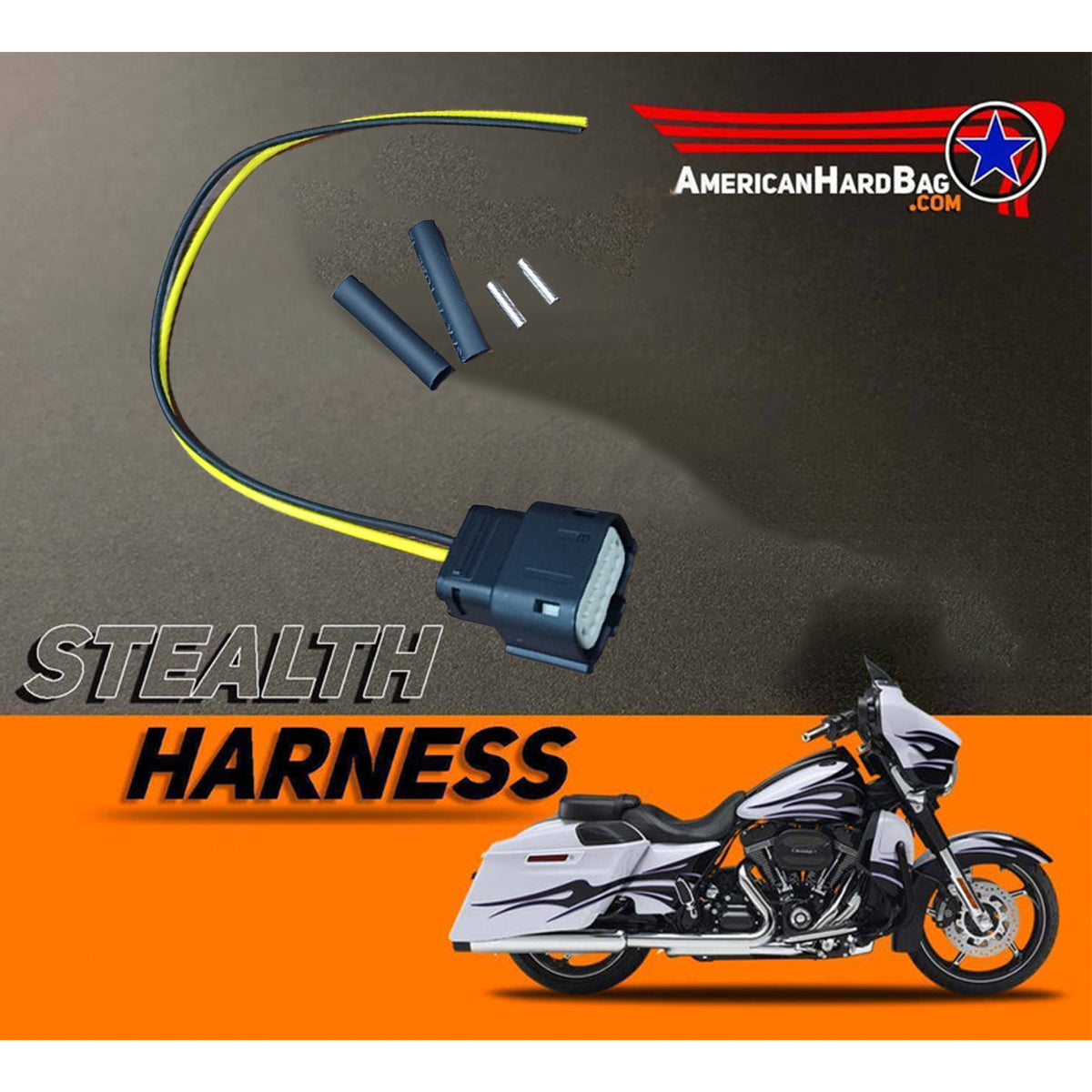 Stealth Harness for DSP Power using the CB port of a 14-up HD touring bagger