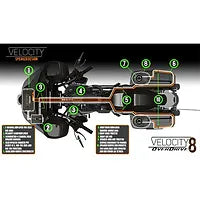 VWH-4CHSBB Velocity 8 Saddlebag Harness