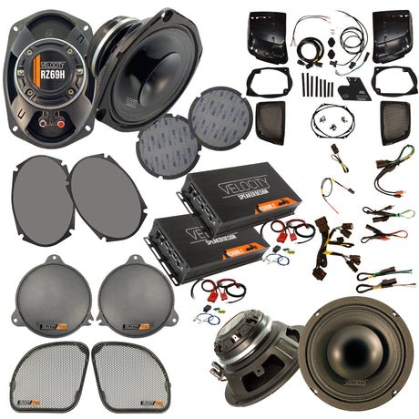 Velocity Full System with Coax Horns and two, 2-channel amps