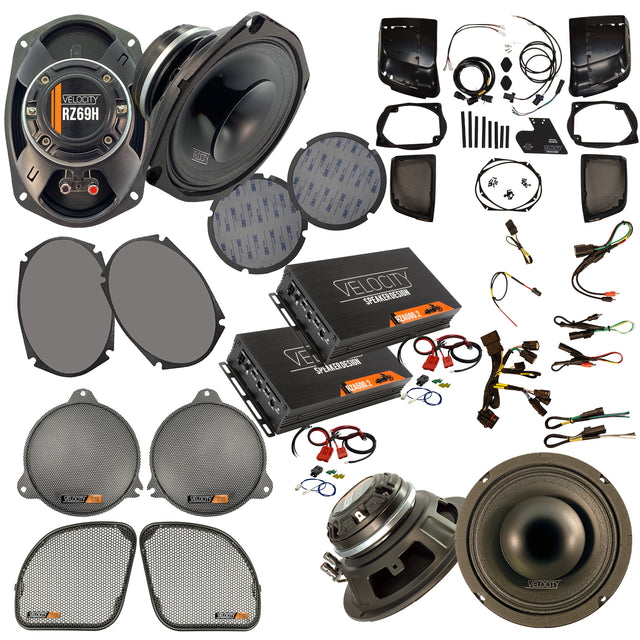 Velocity Full System with Coax Horns and two, 2-channel amps
