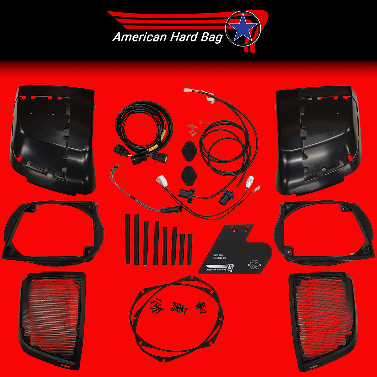 American Hard Bag 6X9″ Saddlebag Speaker Cut In Kit for 2014-2023 Fact