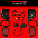 Exploded parts view of IP-14-LIDKIT for American Hard Bag's new cut-in kit for Harley Touring baggers.