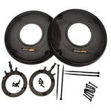 All the hardware to mount Velocity RZ75H horn tweeters into the grills for a Harley lower fairing or tour pack location