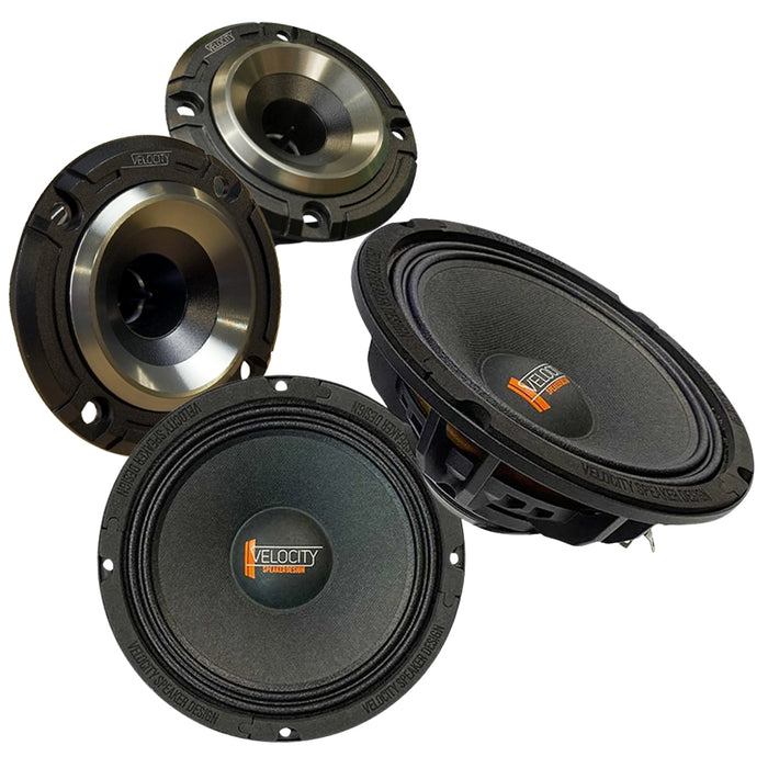 R65 Velocity mid-woofers with RZ75H horn tweeters