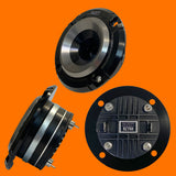 Velocity R75H Horn tweeter front, side and rear view
