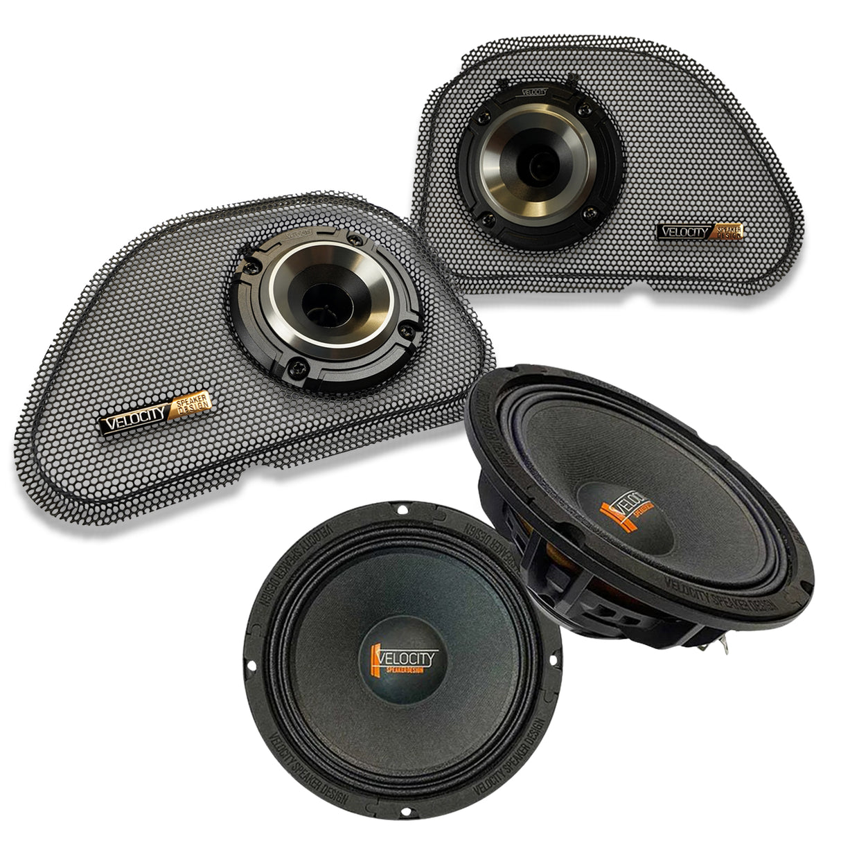 98-13 Road Glide Fairing and speaker kit Velocity with horns