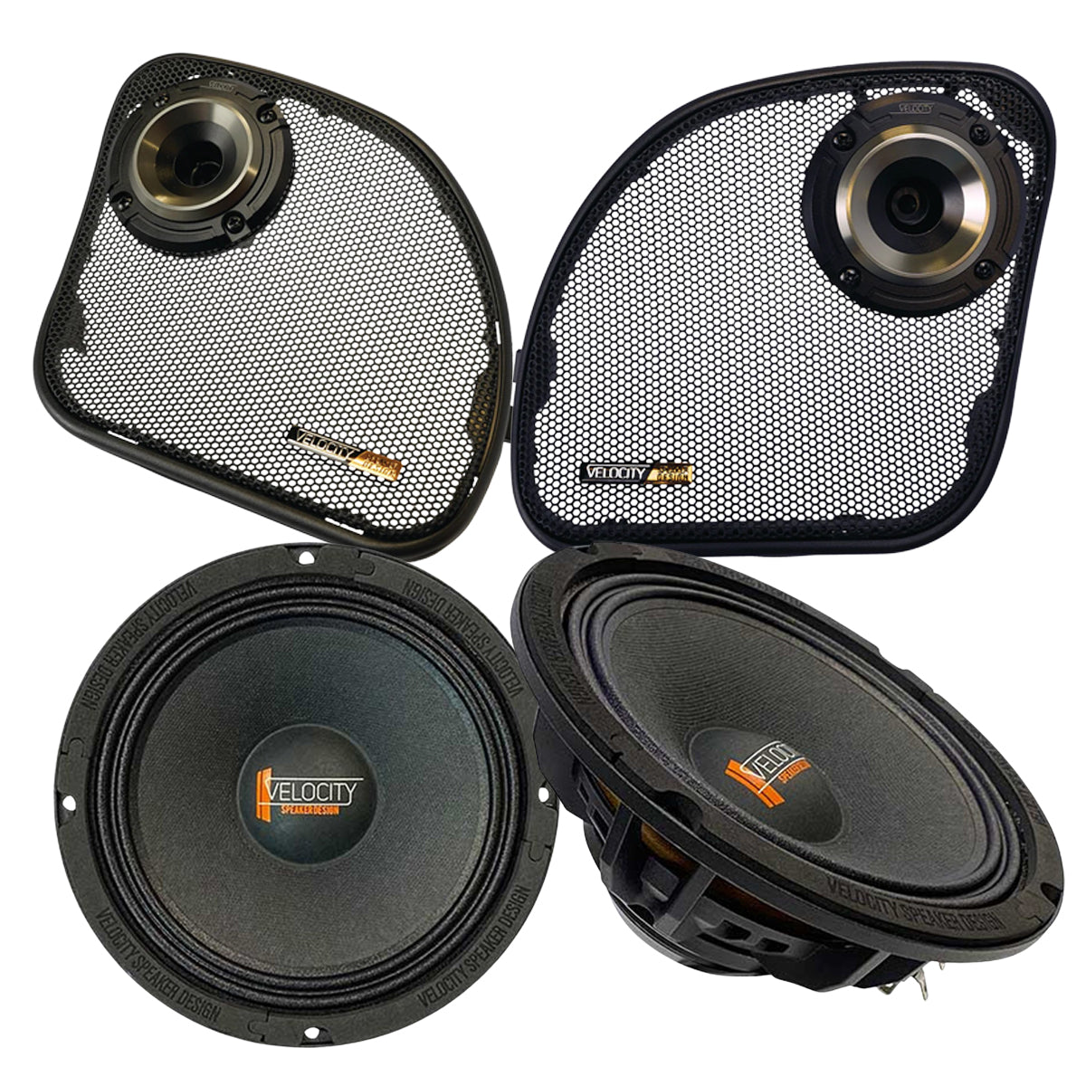 Velocity OverDrive 6.5 inch Road Glide Pro Speaker Kit - Speakers for Motorcycles Audio -