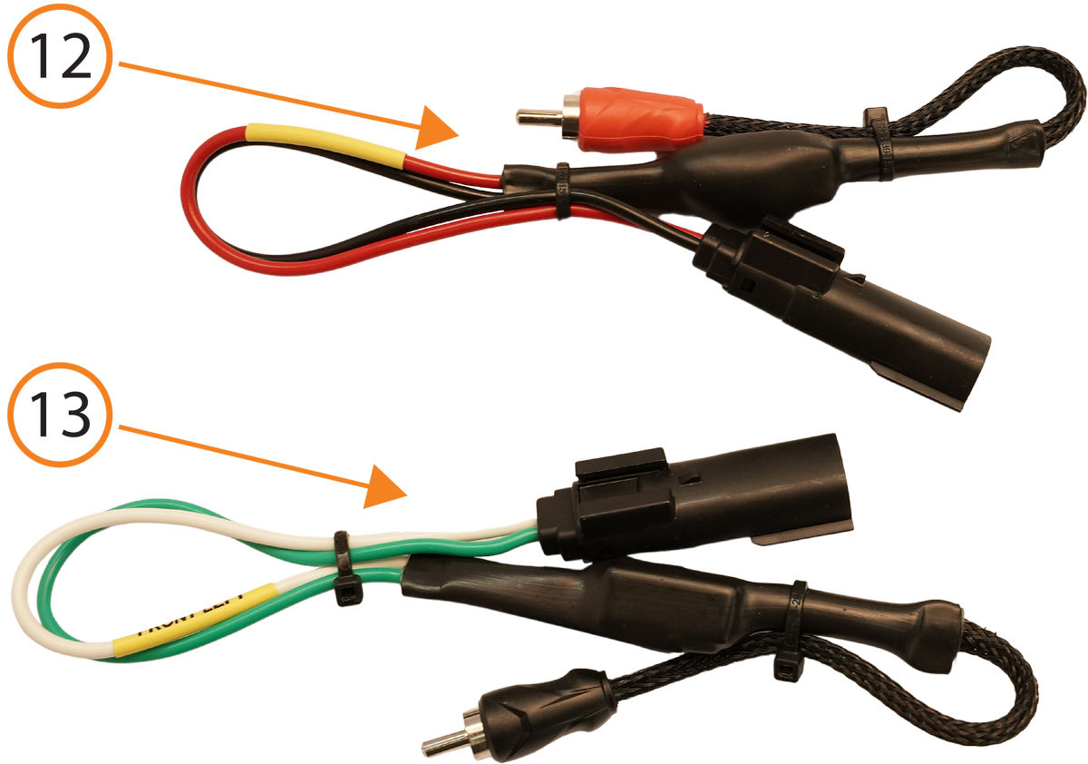 Figure 5 — Front RCA output sub harnesses