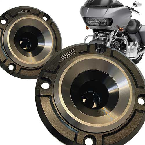 2015+ Harley Road Glide Fairing Grills with Velocity Horn