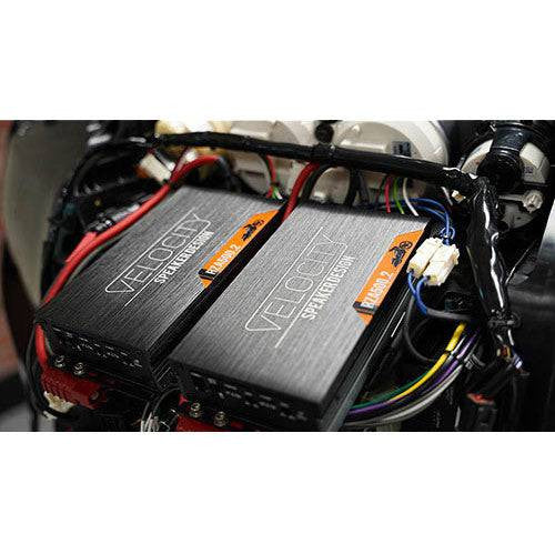 1,100 Watt RZA500.2 Twin Amplifier Combo for Harley - motorcycle audio system