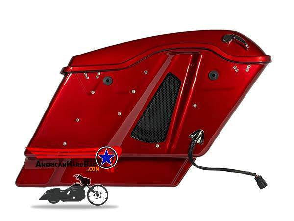 Velocity Harley 10" Subwoofer & Custom Saddlebag Installation Kit Harley Speakers Motorcycle Audio System