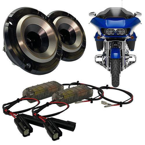 Velocity 6x9 Pro Audio Component Kit R690 + RZ75H Harley Speakers Motorcycle Audio System