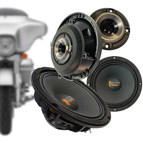 Velocity OverDrive 6.5" Street Glide Harley Fairing Speaker Kit 1998-2013 - Motorcycle Audio