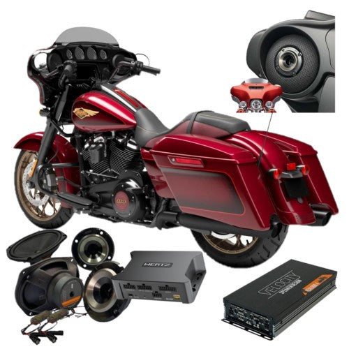 sg overdrive American Hard Bag, Harley motorcycle audio system Kit with speakers, amplifiers and Radio SoundStream Display Compatible with Select 2014+ Road Glide, Street Glide, Ultra & CVO Motorcycles, Harley-Davidson