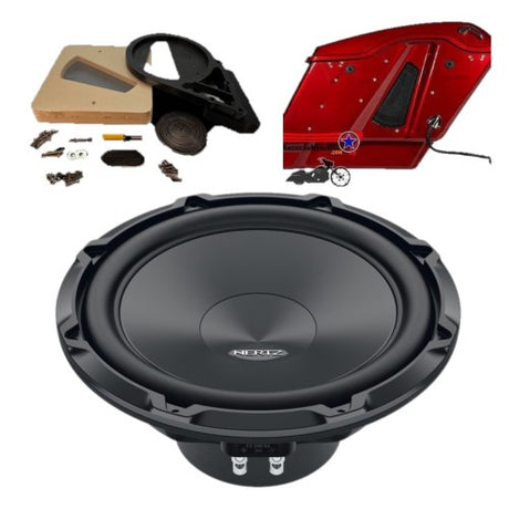 Hertz Cento CS250 S2 American Hard Bag, Harley motorcycle audio system Kit with speakers, amplifiers and Radio SoundStream Display Compatible with Select 2014+ Road Glide, Street Glide, Ultra & CVO Motorcycles, Harley-Davidson