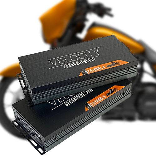 2200 Watt Velocity Double Trouble 8 Channel Amp Combo for Harley