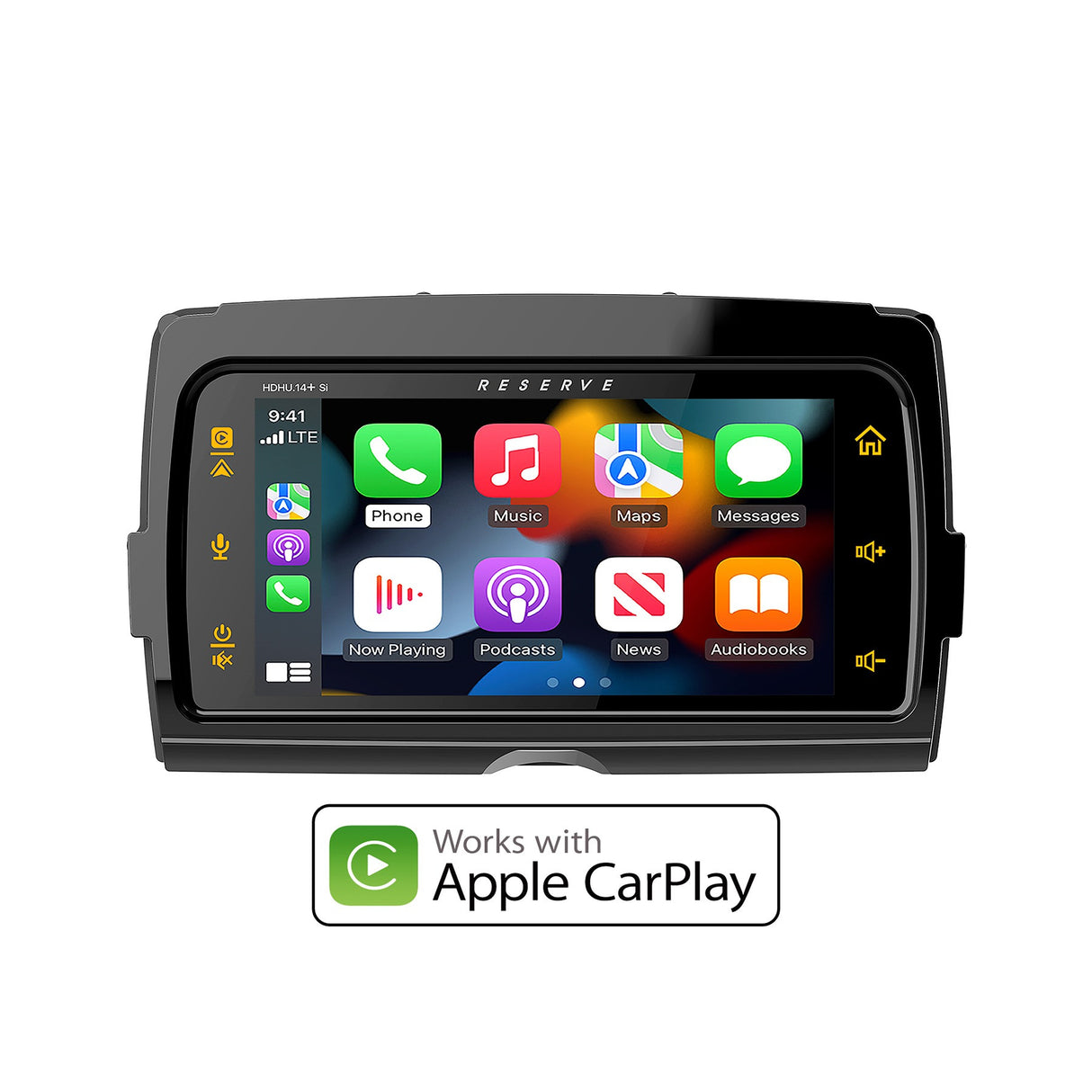 HDHU.14si CarPlay Screen Motorcycle Audio SoundStream Reserve PPI Radio American Hard Bag, Harley motorcycle audio system Kit with speakers, amplifiers and Radio SoundStream Display Compatible with Select 2014+ Road Glide, Street Glide, Ultra & CVO Motorcycles, Harley-Davidson