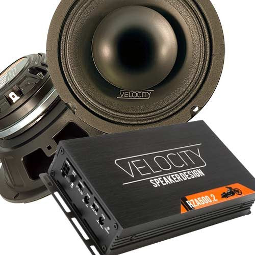 Velocity Speaker & Amplifier Upgrade Combo for Harley Davidson