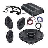 Hertz Coax Ultra American Hard Bag, Harley motorcycle audio system Kit with speakers, amplifiers and Radio SoundStream Display Compatible with Select 2014+ Road Glide, Street Glide, Ultra & CVO Motorcycles, Harley-Davidson