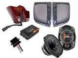 Road King package American Hard Bag, Harley motorcycle audio system Kit with speakers, amplifiers and Radio SoundStream Display Compatible with Select 2014+ Road Glide, Street Glide, Ultra & CVO Motorcycles, Harley-Davidson 