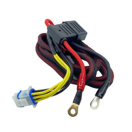 Hertz amp power harness for any one of their 3 motorcycle amps, sp1.900, sp4.500 and sp4.900 mounted in the fairing