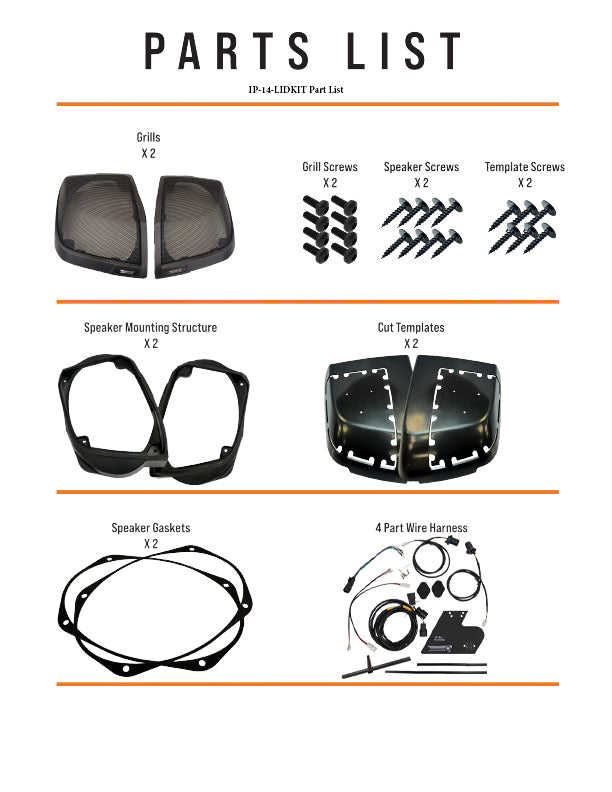 IP-14-LIDKIT kit contents