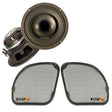 Velocity speakers with branded grills for 2015-2023 Road Glides