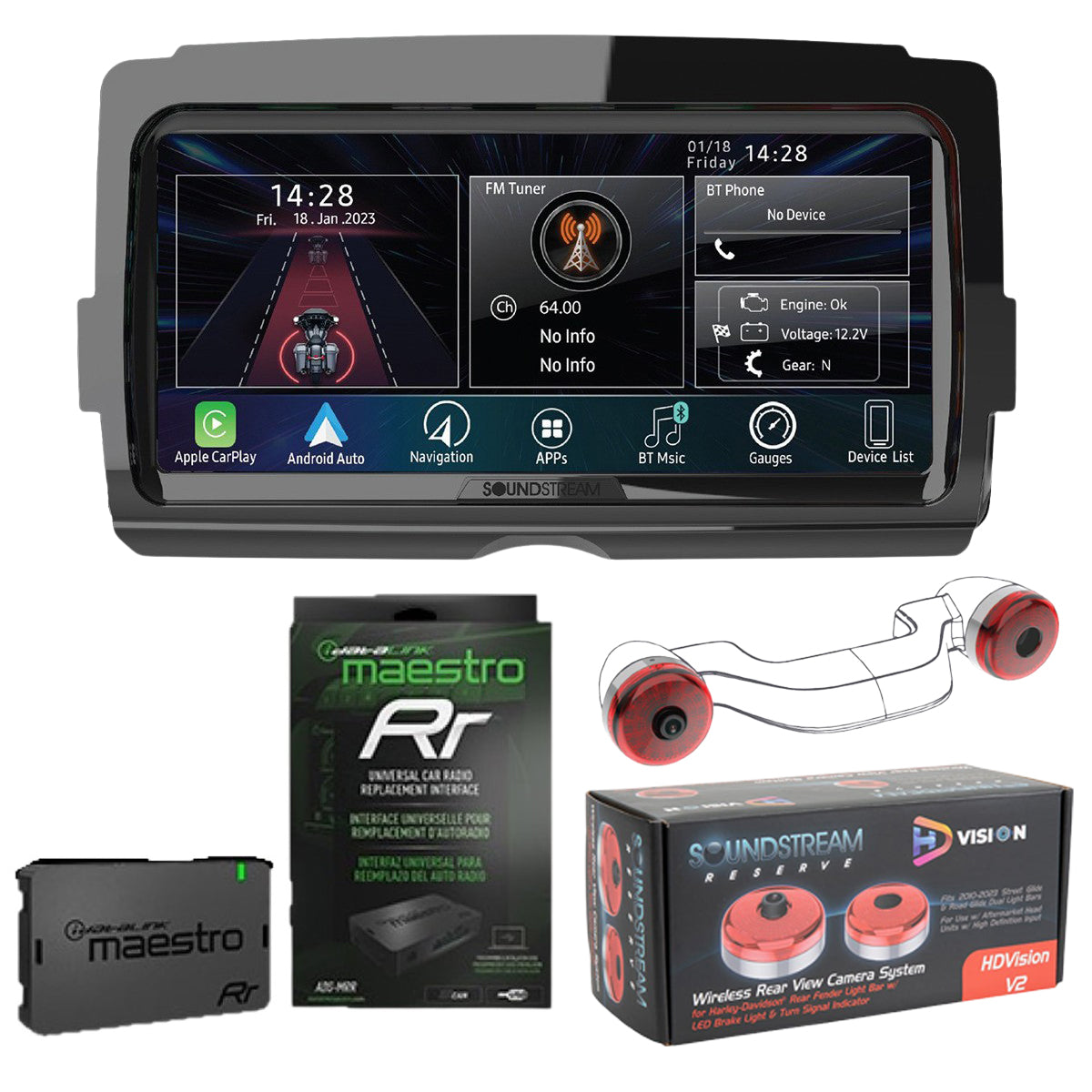 ハーレーBOOM! PREMIUM RADIO INFOTAINMENT KIT Boom! Box 6.5GT Radio Kit - Domestic | Harley-Davidson USA