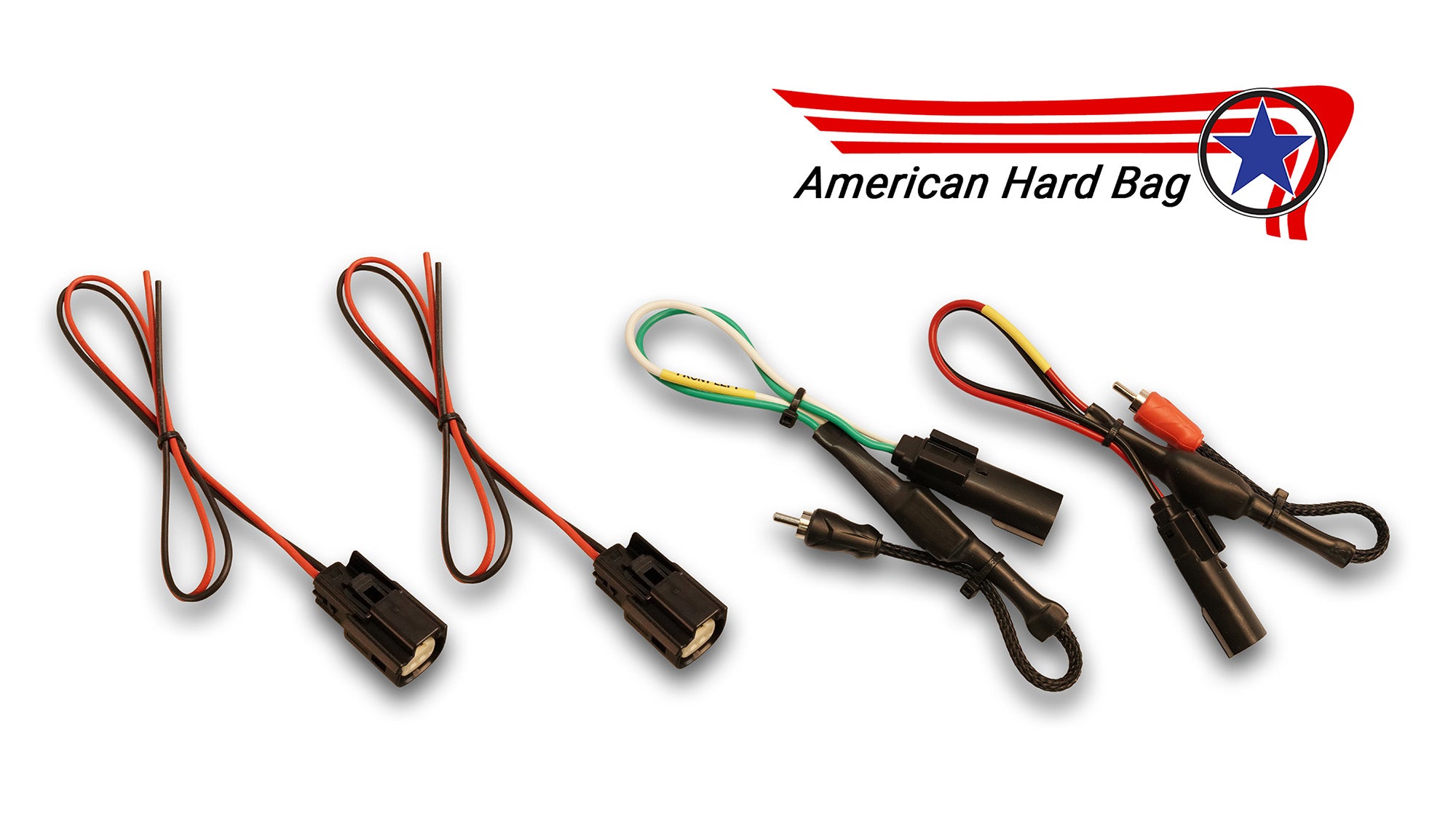 WH-PNP-F harness kit showing RCA connectors and speaker wire leads