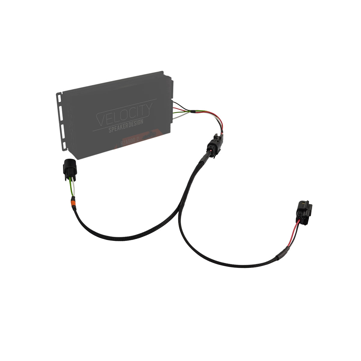 Amplifier to Fairing Speaker Plug & Play Harness with Amplifier