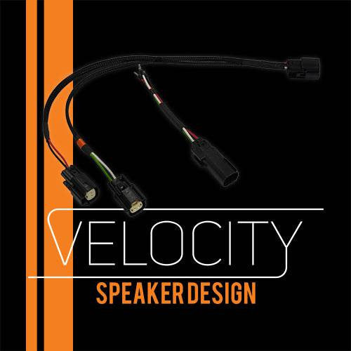 Front speaker wiring harness for 14-up Harley baggers and aftermarket amp connection